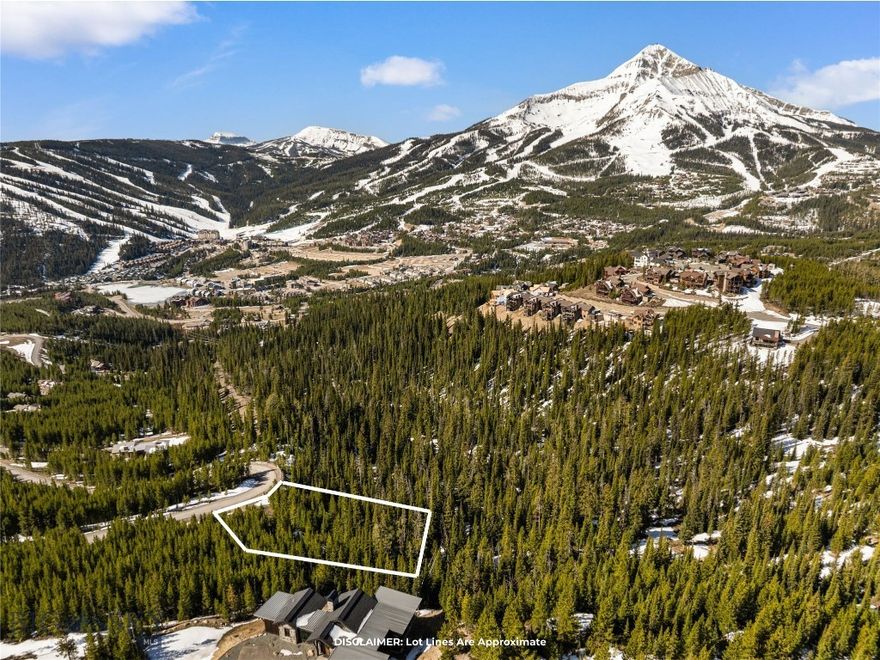 Perched atop a scenic knoll within the exclusive, gated Summit View community, this exceptional 3.85-acre homesite offers a rare opportunity to build your dream retreat in the heart of Big Sky. Surrounded by mature, old-growth trees and enhanced by its elevated position, the property captures sweeping panoramic views of Lone Peak delivering both privacy and breathtaking natural beauty.
Ideally located just across the street from the entrance to Big Sky’s Mountain Village, this homesite provides convenient access to world-class skiing, dining, shopping, and year-round recreation, while still maintaining a peaceful, secluded setting. The generous acreage allows for a thoughtfully designed residence with ample space to maximize views, sunlight, and outdoor living.
Whether you envision a full-time residence or a seasonal getaway, this property combines location, privacy, and stunning scenery—an increasingly rare offering in one of Big Sky’s most sought-after communities.