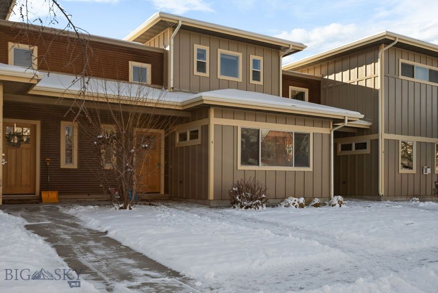 Well-maintained and thoughtfully updated, this charming two-level condo on the desirable northwest side of Bozeman offers comfort, convenience, and beautiful views. With 1,754 square feet of living space, the home features 3 bedrooms and 2.5 bathrooms, including a spacious primary suite conveniently located on the main floor.

The home has been carefully cared for and recently updated with all-new appliances, a new water heater, furnace, and air conditioning system—providing peace of mind and modern efficiency. The open and functional layout makes everyday living easy, while large windows bring in natural light throughout.

Upstairs, a bedroom balcony offers a perfect spot to enjoy Montana’s big sky and scenic views. Whether relaxing with your morning coffee or winding down in the evening, the outdoor space adds a special touch to this inviting home.

Located in a great northwest Bozeman neighborhood, this property combines comfortable living with a convenient location close to trails, parks, and everything Bozeman has to offer. This property presents an excellent opportunity as a primary residence, second home, or investment property