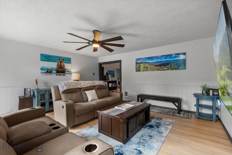 This thoughtfully remodeled 2-bedroom, 1 full bathroom home with a versatile loft is perfectly situated in the heart of Columbia Falls near Rivers Edge Park, offering stunning views into Glacier National Park. With unbeatable access to local shops, grocery stores, restaurants, schools, & health care. Every detail has been refreshed, including new PEX plumbing, updated electrical, water heater, wall heaters, flooring, a stylishly renovated kitchen, and fresh paint. Located within walking distance to River's Edge Park, you'll enjoy access to the Flathead River, walking trails, & a community garden. The property features a generous off-street parking area, ideal for multiple vehicles, recreational toys, or a travel trailer. A concrete pad is also in place should the buyer wish to add a garage or carport. Whether you're seeking a full-time residence or investment property this gem is move-in ready & can be offered turn-key. Furnishings are negotiable.