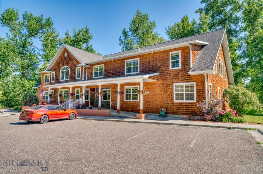 This ±5,052 SF office suite is part of a ±10,104 SF, two-story office building situated on ±0.84 acres in the quiet Galactic Park Subdivision of Four Corners, just west of Bozeman. Built in 2006, the property features an efficient mix of private offices, large open work areas, a conference room, break room, recording studio, and multiple restrooms, along with dedicated mechanical and storage rooms. An elevator and two stairwells provide easy access between floors, and a welcoming reception area anchors the main entry. The building’s flexible design accommodates either single-tenant or multi-tenant occupancy, making it suitable for a variety of professional, creative, or medical uses. Its peaceful location near the Gallatin River offers a tranquil alternative to Bozeman’s higher-traffic corridors, while remaining close to major employers such as Zoot Enterprises, Mesa Labs, and Wildfire Defense Systems. Serviced by Four Corners Water & Sewer, equipped with a fire suppression system, and in excellent condition with no known deferred maintenance, this property offers a turn-key opportunity in one of the area’s most scenic and desirable settings. Availability: Unit 1 (Main Level) and Unit 2 (Second Level). This property is also available for sale.