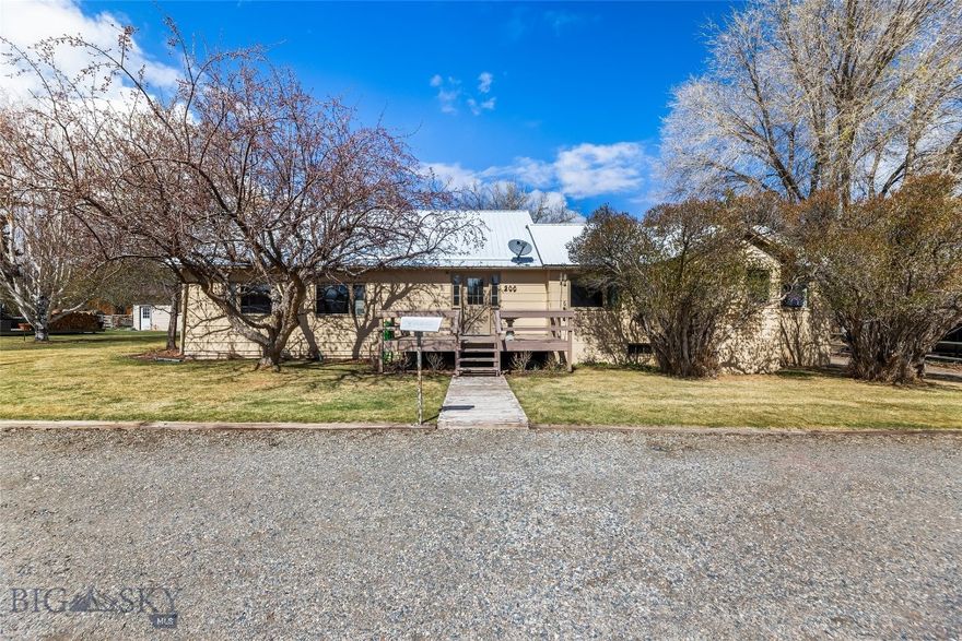 Offered for the first time on the market, this cherished 1940 home in lower Ennis is a rare find—and ready for its next chapter. Recently appraised and priced at appraisal value, the property offers confidence in value along with the space to grow, sitting on two spacious lots just minutes from downtown and the Madison River.
Inside, you’ll find 3 comfortable bedrooms and a large family room centered around a cozy propane fireplace—an inviting space for gathering, relaxing, and making memories. A wet bar, abundant storage, and a functional layout with 1 full bathroom, a ¾ bath off the primary bedroom, and an additional ½ bath in the family room provide both comfort and convenience.
Outside, the irrigation well keeps the landscape green and easy to maintain, while two detached garages—each accommodating two vehicles—offer exceptional space for cars, hobbies, and all your Montana gear.
Properties like this don’t come along often—first time offered, two lots, prime location, and priced at appraisal. A true opportunity to own something special.