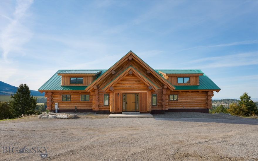 Montana Living for the Whole Family – A Multigenerational Retreat on 85+ Acres

A one-of-a-kind Montana estate designed to bring generations together in comfort, adventure, and independence. Nestled in the Duck Creek area near Townsend and Canyon Ferry Lake, this nearly 85-acre property offers the perfect blend of privacy, space, and versatility for extended generations looking to live, work, and play under one expansive Big Sky.

Crafted from massive custom logs—set by helicopter—this rugged home delivers the timeless beauty of Montana craftsmanship with the modern infrastructure to support multiple households. The main level features a spacious primary suite with a loft, a large guest room, and additional loft space perfect for grandchildren, guests, or a home office. The walk-out lower level can easily convert into a full three-bedroom apartment, ideal for in-laws, adult children, or visiting family and friends.

Need even more room? A separate guest apartment is tucked privately behind the oversized six-car garage—perfect for grandparents, caregivers, or older kids seeking some independence while staying close to home. There’s even a dedicated gun safe room for secure storage, or it could be repurposed as a wine cellar or bar.

Step outside into adventure—bordering 636 acres of state land at the base of the Belt Mountains in Hunting District 391, with BLM and National Forest access nearby, this is a dream setting for outdoor lovers of all ages. Ride, hike, or explore directly from your doorstep. Spend your summers fishing or boating on nearby Canyon Ferry Lake, and winter evenings around the firepit, hot tub, or by the spring-fed pond, making memories that span generations.

Whether you’re looking to bring family closer together, host holiday gatherings, or simply live in a place where everyone has space to thrive, this multigenerational retreat is a rare opportunity to create a legacy in the heart of Montana.