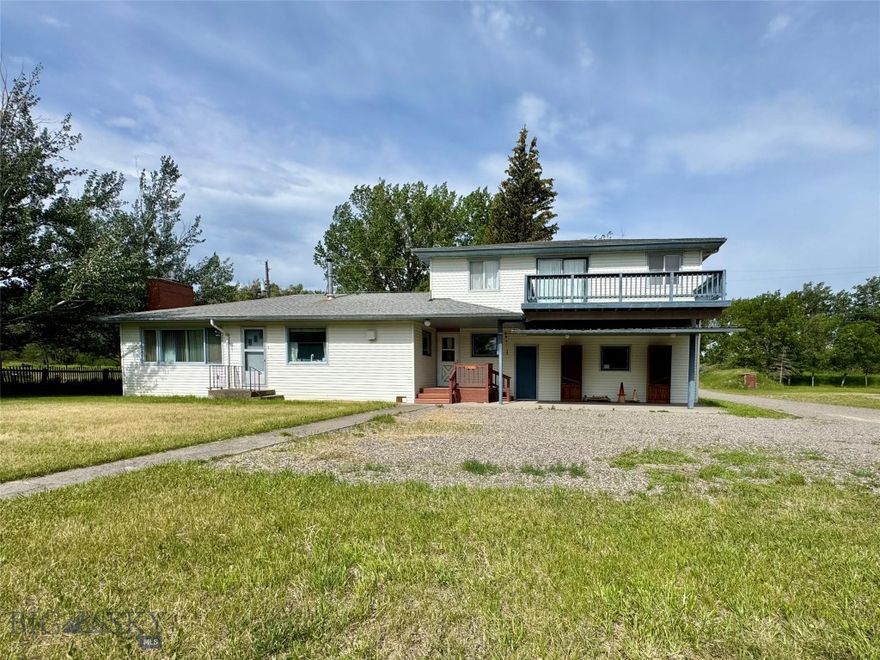 Here's an opportunity to own a home with Yellowstone River frontage! Conveniently located just outside Livingston, with almost 6 acres, this property has been in the same family since 1973. End of the road privacy is an added bonus, and the home site portion of the property is not in a designated FEMA flood zone. The home is 4 bed, 2 bath, with an attached garage. The main level has a comfortable layout, with a nice sized kitchen, bath and 2 bedrooms. The upstairs has 2 additional beds, a bath, an open loft area and an outside deck that affords incredible views. There are 2 spacious shops and an additional shop building that was formerly a large chicken coop. Yellowstone River water rights will transfer with the sale. The space between the home and the river is wooded, grassy and undeveloped, providing easy level access to the river while maintaining a natural landscape. This property is amazing as is, with unlimited potential.