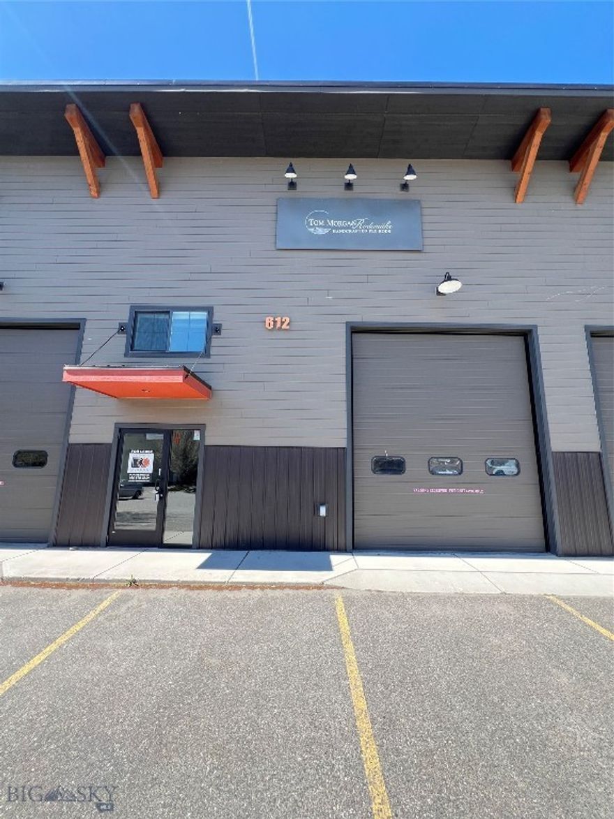 Warehouse/office just East of the North 7th/Griffin intersection.  Main floor = 300 SqFt finished office, and 2100 Sqft of warehouse with small bathroom/shower. Mezzanine over office is approximately 428 SqFt.    12'x16' overhead door & separate main floor office entrance.  Owner prefers 2-year minimum lease.