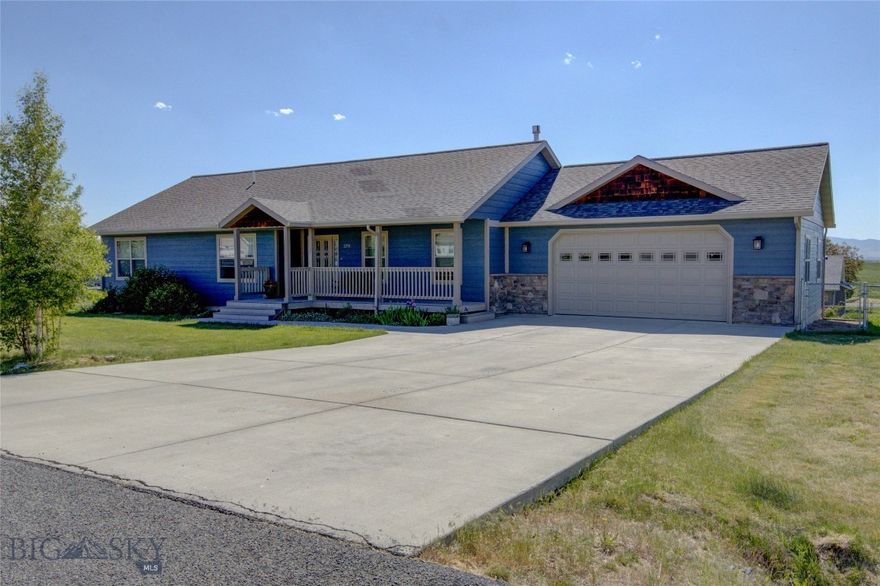 Big living in the Big Sky of Helena, MT right here! In a time where generational housing is sought after more than ever, this property might be just right for you. The home features a lovely covered front porch, 6 bedrooms, 3 full bathrooms. The primary floor includes a full kitchen and laundry, fireplace, owner suite, and two guest bedrooms. The lower level includes a full kitchen and living area, three bedrooms, full bathroom, utility room, and ample storage. With an attached two car garage and fully fenced yard, this home is turn-key ready for move-in. A very affordable HOA is $120/year and community water is $40/month. Located in the lovely and established Holmberg Estates Subdivision in the East Valley. You are a ten minute drive to Canyon Ferry Lake and Hauser Lake from here, so it's easy to get away for the weekends.