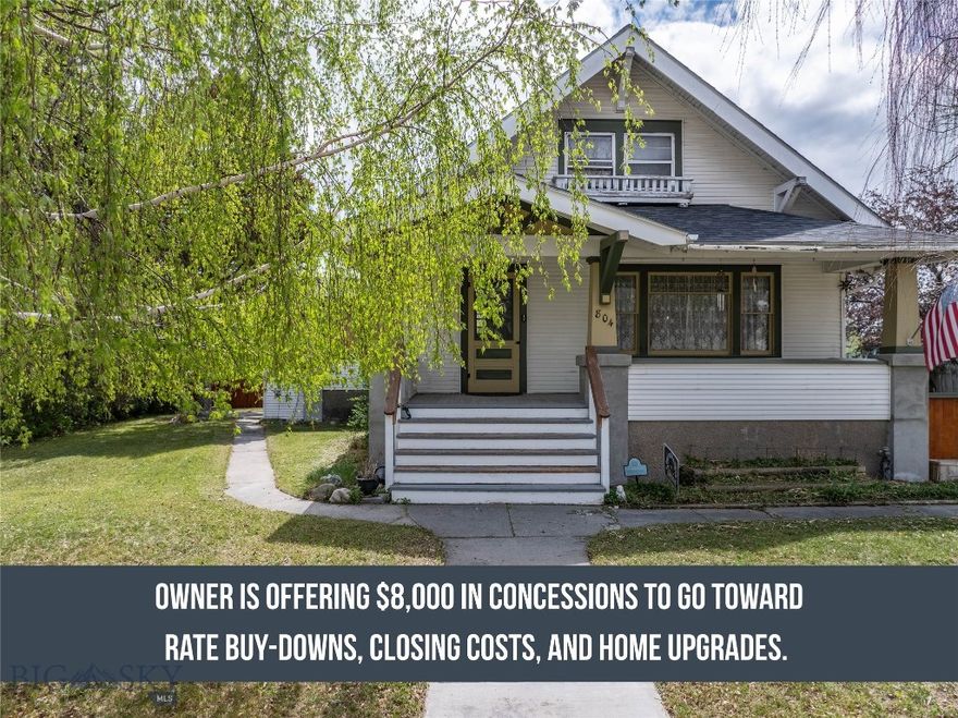 Step into this charming 1920 Craftsman featuring hardwood floors, original built-ins, 3 bedrooms, 2 bathrooms, a sunroom, and bonus room. Enjoy the inviting front porch, fenced yard with mature trees, garden space, and two alley-access garages. The unfinished basement with separate entrance offers storage or project potential. A perfect blend of character and functionality—this home is a rare find!