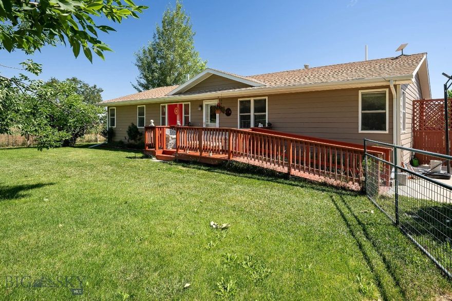 Just 30 minutes from Billings, this stunning ranchette offers the ideal blend of luxury and country living. The nearly 3,300 sq ft ranch-style home features high-end finishes throughout and a cozy wood-burning fireplace for an extra heat source. Outside, you'll find a 40x60 shop, horse stalls, a chicken coop, and room to roam. A creek flows along the southern edge of the property, ideal for livestock or just enjoying the sound of running water. Whether you're looking to homestead or simply enjoy a peaceful lifestyle with modern comforts, this property has it all. Info deemed reliable but not guaranteed. Buyer/buyer agent to verify.