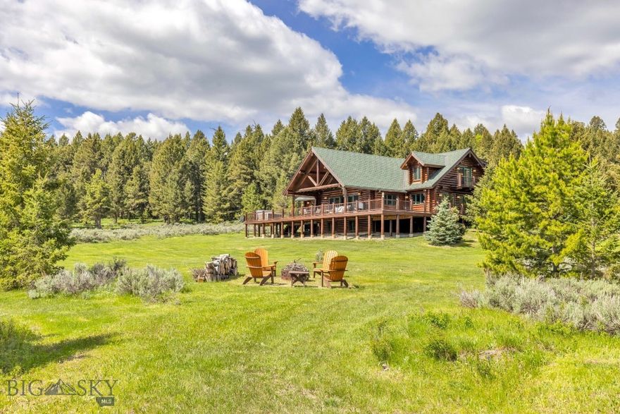 Discover the perfect balance of peaceful Montana living and easy access to Big Sky’s world-class amenities. Set on 20 private acres with sweeping views of the Gallatin Range, this exceptional property offers a true sense of retreat without sacrificing convenience. The main residence features 4 bedrooms, a dedicated office, and a spacious lower level complete with a game room—ideal for entertaining or relaxing. An indoor/outdoor dog kennel, attached two-car garage, and a separate heated three-car garage with a workout room provide modern comforts with rustic elegance. Horse lovers will be drawn to the impressive two-story barn, outfitted with five stalls, a tack room, workshop, and drive-through access. Above, you'll find a beautifully appointed one-bedroom guest apartment with a full kitchen, bathroom, and laundry room—perfect for visitors or extended stays. Enjoy serene moments paddling on the pond, hiking the trails on property, or watching for local wildlife. All of this is just minutes from the slopes, shops, and dining of Big Sky. This is more than a home—it’s a recreational paradise and a rare Montana sanctuary.