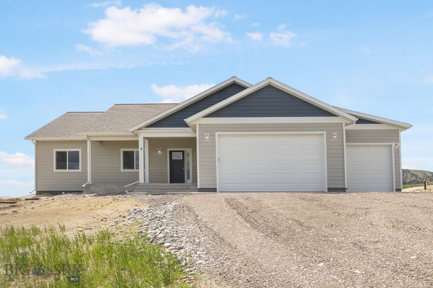 Price reduced! Step into this beautifully designed 3 bedroom, 2 bathroom home, nestled on over an acre of pristine land in Three Forks, MT. Enjoy wide open views from every direction, this lot truly is a MUST SEE. This property features a functional office space, perfect for working from home, or maybe a baby room! The interior boasts quartz countertops, sleek laminate flooring, and stainless steel appliances. Enjoy peace of mind with a 1-year builder warranty, a 10-year structural warranty, and a custom water treatment and RO system included. Located in a friendly neighborhood, just a 30-minute drive to Bozeman and Canyon Ferry Lake, with Butte, Helena, and Ennis all less than an hour away. Indulge in local culinary delights with many legendary restaurants nearby. Don’t miss out on the opportunity to own this exquisite home in a subdivision like none other!