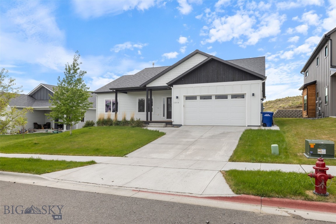Take in the sweeping views of the Absaroka Mountains and enjoy the open space around the neighborhood from this fantastic home. Close to everything that Livingston has to offer, but in a neighborhood that feels quiet and removed from town, this property is located high up on the street means you can enjoy lovely views from many of its windows. When you step inside the front door you're greeted by tall vaulted ceilings in the main living area, and the open concept layout leads you straight into the kitchen and dining room. The comfortable master bedroom with ensuite bathroom features a lighted tray ceiling adding ambiance to the space. Two more bedrooms and another full bath ensures comfortable living throughout, while the garage is finished and gives you plenty of space for parking and storage. The back patio and yard integrate seamlessly with the open space and walking trails behind the house. With features including LVP flooring, a water softener, and A/C, there is so much to appreciate and enjoy about this home in Livingston. Call today to schedule your tour!