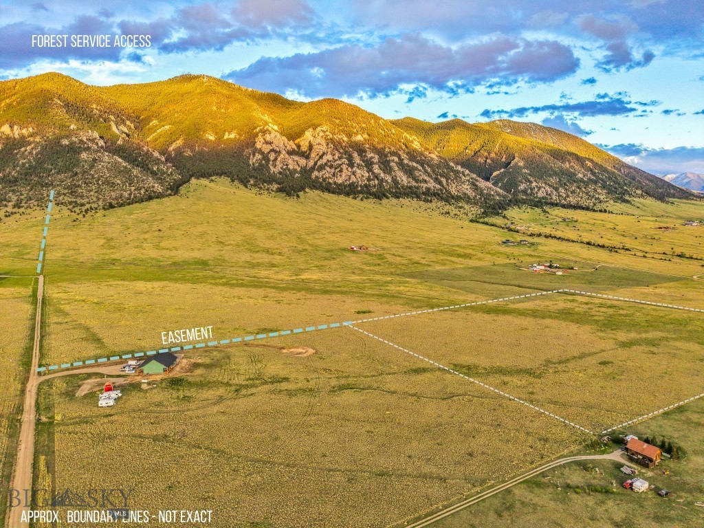 Enjoy a picturesque lifestyle with easy access to the national forest from a non-public access point that borders the Mustang Ranches. You are also within minutes of the Madison River and downtown Ennis. Best of all you can partake in endless recreational opportunities, such as hiking, hunting, horseback riding, fishing, and snowmobiling. If you have a passion for airplanes, the Ennis airport - Big Sky Airport (FAA LID: EKS) is just down the road. Some of the groundwork has been done for building your next home, including the DEQ legwork for the septic! Don't miss out on this rare opportunity! DO NOT GO TO PROPERTY WITHOUT PERMISSION. There is an easement to access this property. Some of the photos show the land to the forest service and the surrounding properties.