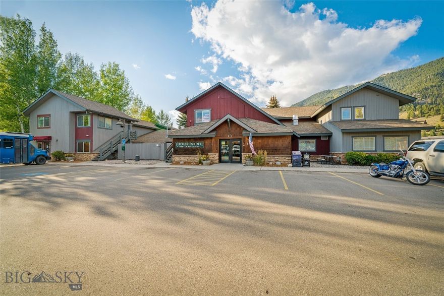 66 Market Place presents a rare opportunity to acquire an income-producing property in the heart of Meadow Village, Big Sky, Montana. Built in 1972 and renovated in 2000 and again between 2017–2019, the ±12,157 SF  building sits on a ±0.292-acre parcel with ample parking and excellent accessibility. As one of the few full-building ownership opportunities in Meadow Village—this asset represents a unique and irreplaceable investment.

The property includes two ground-floor retail suites—anchored by the long-standing Country Market and a recently opened Ethnic Market.  The second floor includes a mix of office and residential units. This mix of retail and residential provides a stable, diversified income stream while addressing Big Sky’s workforce housing shortage. Strong occupancy, long-term tenancy, and straightforward management further enhance the investment profile.

With limited inventory in Meadow Village and growing demand across both retail and housing sectors, 66 Market Place offers investors a compelling long-term upside. Its combination of scale, tenant stability, and conversion potential positions the property as a best-in-class opportunity in one of Montana’s most dynamic resort communities.