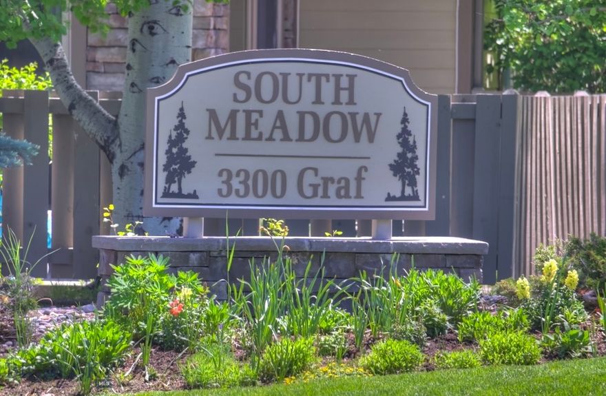 First and only owner of this condominium at South Meadow Condominiums.  This unit was selected by this owner prior to its completion due to the spectacular location in the complex.  The huge green space behind the unit looks over Sourdough Trail, beyond Valley View Golf Course and beyond that there is a view of one home between this unit and the Bridger Mountains. Truly.......THE location in the complex.  Besides the split bedroom floor plan and the eat-in kitchen with island, the unit offers Cherry cabinetry (and a lot of cabinet space), hardwood floors, a custom built-in curio cabinet, central vacuum system and central air conditioning.  South Meadow Condominiums is a very sought after complex with no other units on the market at this time.  Hurry........this won't last long!! Can be purchased fully furnished!!!