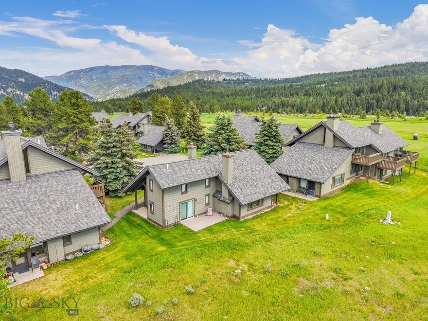 Experience the perfect blend of convenience and charm in this thoughtfully designed Big Sky condo. Located in the heart of Big Sky’s Meadow Village, this 1-bedroom, 1.5-bathroom Yellowstone Condo is tucked alongside the Big Sky Golf Course and backs to open space. The efficient floor plan is elevated by high ceilings and abundant natural light, creating a bright and airy atmosphere year-round. Step out of your front door to play a round on the Big Sky Golf Course, which in the wintertime transforms into miles of groomed cross-country ski trails.  Community amenities include an indoor pool, hot tub and sauna - perfect for unwinding after a day on the slopes. Enjoy easy walkability to Big Sky Town Center—home to shops, restaurants, bars, farmer’s markets and live music. Whether you’re seeking a peaceful summer escape or a cozy basecamp for ski season, this property fits the bill.