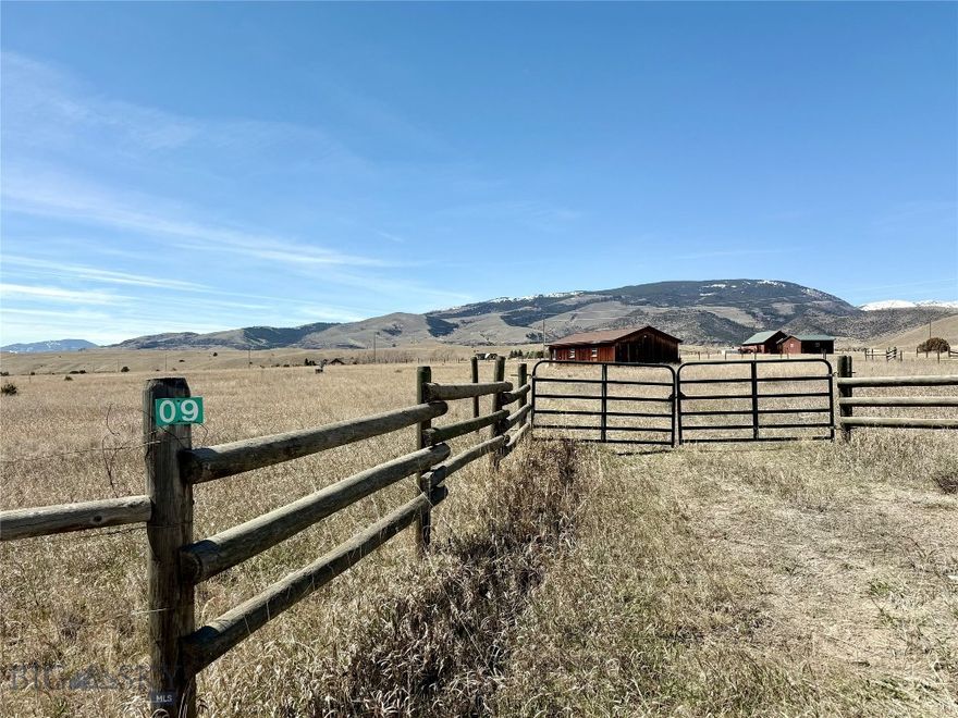 Beautiful 10 acres in the heart of Paradise Valley with gorgeous mountain and valley views! BONUS: Well, Septic, and Electricity are in and ready for you to get them running again. 24x36 shop has cement pad, power and water and will make a great staging area during construction. Perimeter smooth wire fence needs some TLC. Subdivision access to Yellowstone River is just across the highway. Take a look and scoop this up today!
