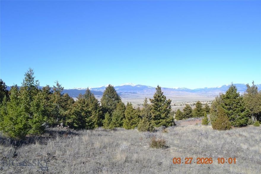 132+ acres with fantastic views in all directions.  Multiple building sites.  Deer, elk on the property with 100's of BMA acres adjoining and State land near-by.  Flint Creek runs through the property. Close to Butte and Anaconda, Fairmont Hot Springs Resort, Georgetown Lake, and Discovery Ski Area.  Own your own piece of Montana.  A small cabin on the property will have to be shared with the squirrels.  
Land is subdividable. See covenants for details.
A Realtor must be present to show
Hunting restrictions apply.  See covenants for restrictions.