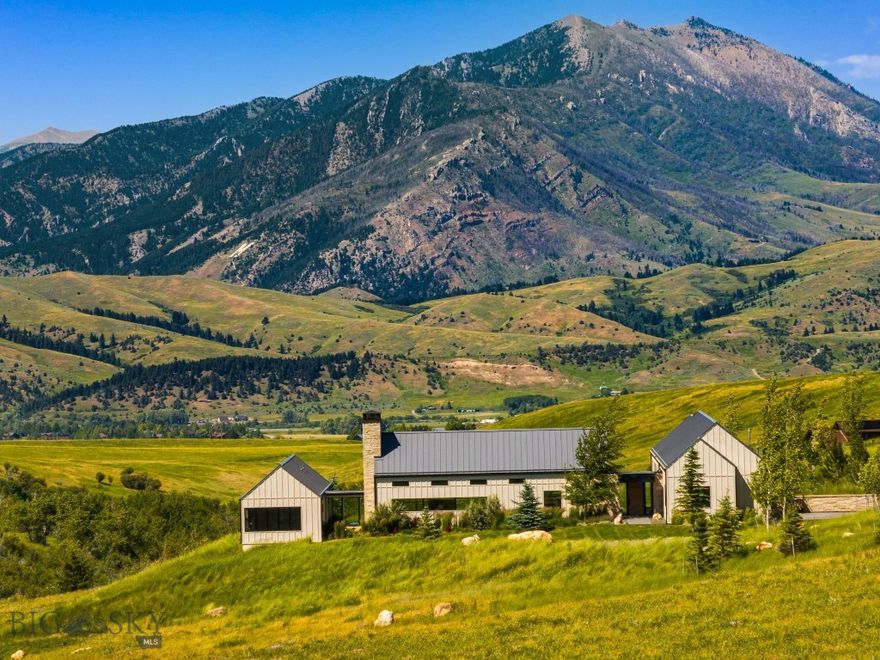 Welcome to 1878 Star Ridge Road—an exceptional custom residence set on 20 private acres in Bozeman’s premier Eagle Rock Reserve community. Thoughtfully designed to embrace the surrounding landscape, this 4,105± sq.ft. home captures sweeping, unobstructed views of the Bridger Mountains and offers a harmonious blend of refined comfort, privacy, and natural beauty.

Built in 2019, the home features 4 bedrooms, 3.5 bathrooms, a dedicated office, and a spacious game room or workout room. The centerpiece living area boasts floor-to-ceiling windows that flood the space with natural light and showcase breathtaking mountain and meadow vistas. Automated blinds throughout add ease and sophistication.

The chef’s kitchen is both stylish and functional, with a large island, premium finishes, and a generous walk-in butler’s pantry—ideal for entertaining and everyday living.

Luxury amenities include an in-home sauna, in-ground hot tub, indoor wood-burning fireplace, and a covered patio with outdoor gas fireplace, all surrounded by beautifully landscaped grounds that enhance the home’s sense of peace and seclusion.

As a resident of Eagle Rock Reserve, you’ll enjoy access to private community ponds and a barn, the ability to board horses, and the convenience of an on-site ranch manager.

Whether you're soaking in the views from the patio or exploring the property's peaceful acreage, this is Montana at its finest. A private retreat that gives you instant access to community trails and state land located just 10 minutes from Downtown Bozeman.
