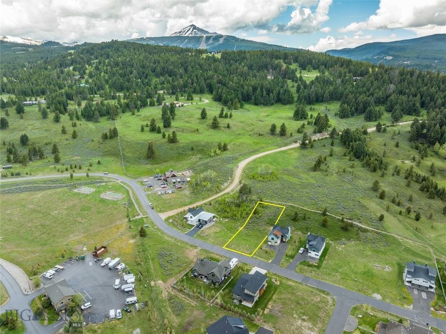 Buyers, are you looking for a dream home that doesn't exist in Big Sky, MT?  Investors, are you looking for an ideal lot to build your next spec home? 
Welcome to this rare .32-acre gem in the heart of Big Sky. Nestled in a beautiful neighborhood with mountain views, mature trees, and access to a scenic trail system right behind the lot, this property offers both inspiration and opportunity. The covenants allow for a main home plus a possible ADU, giving you flexibility to create your ideal layout or income-producing space.  Just minutes from shops, restaurants, the farmers market, concerts, and even the local rodeo, this location keeps you connected to everything Big Sky has to offer. Enjoy world-class downhill and cross-country skiing in the winter, and endless adventure in the summer—hiking, biking, golfing, and rafting right at your doorstep.  Whether you're building a forever home or a smart investment, this is your chance to claim a slice of Big Sky paradise.