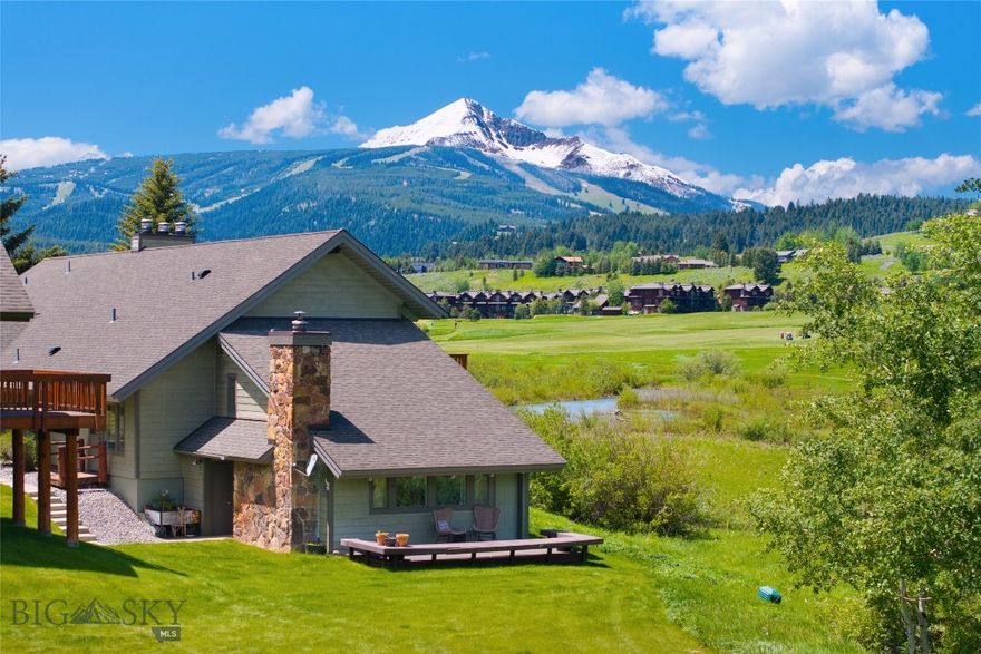 Big Sky condos like this rarely come to market.  Located on the Middle Fork in the Meadow Village, this special setting offers exclusive privacy with recreational open space on two sides.  Countless speciies of birds and wildlife frequent the area insulated from development.  Enjoy efficiency and convenience in the centrally located, low density Silver Bow complex which boasts mature landscaping, a community outdoor swimming pool and a large indoor hot tub.  Being an end unit on the ground floor, this one bedroom, 1.5 bathroom condo affords easy access to the outdoors.