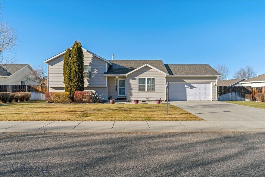 Welcome home to one of Belgrade, Montana’s best buy-now opportunities! This 4-bedroom, 2.5-bathroom single-family home is set on the west end of River Rock subdivision close to schools, paths, and a neighborhood pond, with the kind of everyday convenience Gallatin Valley buyers look for.

Inside, you get the space that actually works: two separate living areas, an upstairs living room plus a downstairs family room, so everyone can spread out for movie nights, homework, guests, or a home gym. The main living space is bright and comfortable, anchored by a cozy fireplace and large windows.

Outside, the large fenced backyard is ready for enjoyment! It boasts a large patio with a beautifully manicured yard offering plenty of room for play, pets, and gardening.

Attention!! Seller is offering a $10000 credit on an accepted offer for upgrades or closing costs, giving you options to personalize upgrades or reduce your cash to close . If you want a 4-bedroom home with two living spaces and a beautiful backyard you will surely use, this one deserves a closer look. Schedule your showing today.