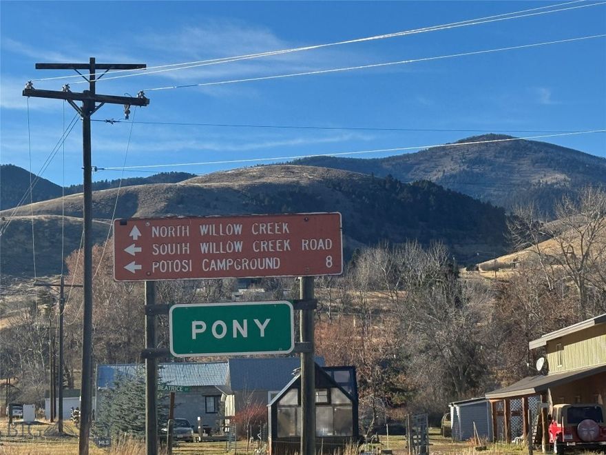 Package of 45 townsite lots in historic Pony, MT. Some contiguous parcels. Limited utilities—buyer to verify buildability with Madison County Planning. Great opportunity to own land in this sought-after mountain community.