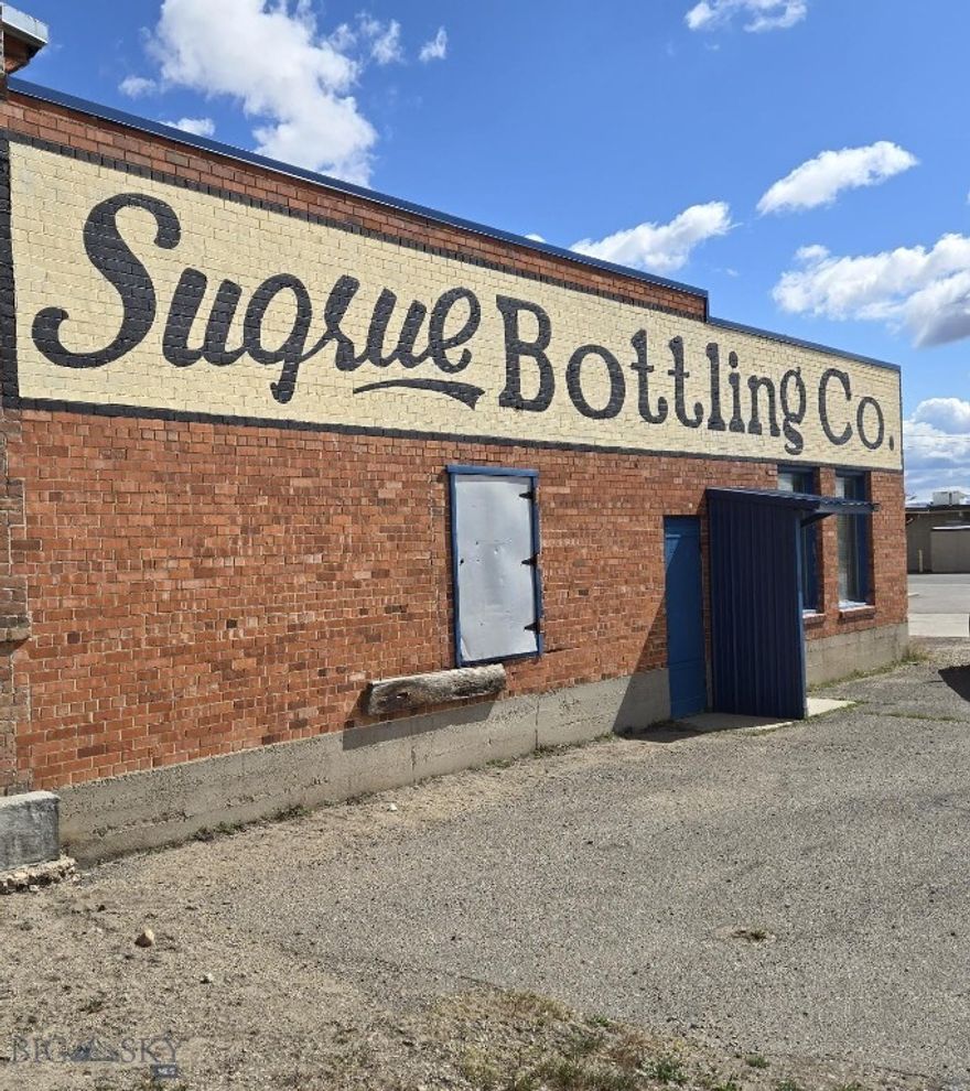 LOCATION, LOCATION, LOCATION!!!!
Here is your chance to own a piece of Anaconda History along with a prime location for your business venture.
1210 East Park was once the home of the Anaconda Brewing Company in the late 1930s, later becoming the Sugrue Bottling Company and eventually part of the Harrington Pepsi Company.  The warehouse is mostly wide open, lending itself to multiple uses.  There is office space as well as a rest room and parking in the back if needed!!
Contact your favorite Realtor for a showing today!!