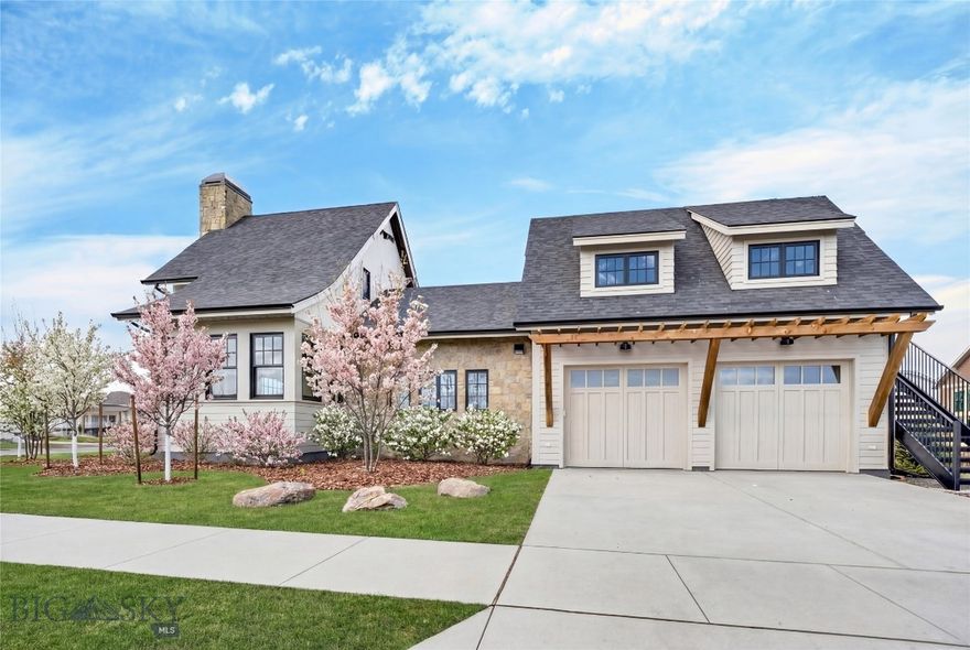 Welcome to this beautiful, bespoke custom home with an attached ADU. This crafted new-build home—a labor of love built with true artisanal carpentry, where the design team poured their heart and soul into every detail, and the finished product is a true reflection of that dedication. The main residence offers 2,668 square feet of thoughtfully designed living space, complemented by a 2-car garage and elevated finishes throughout. Inside, you’ll find three spacious bedrooms, each with its own en-suite bathroom, along with an additional half bath for guests.

The kitchen is equipped with Café appliances, perfectly blending style and performance. The primary suite includes its own private laundry, adding convenience to luxury living.

A luxury steel door and window package brings in abundant natural light while enhancing both energy efficiency and architectural presence. Warm, rich textures include engineered natural oak flooring and a natural wood-burning fireplace, creating a sophisticated yet inviting atmosphere. The home is equipped with a whole-house humidifier to maintain comfortable, balanced indoor air year-round. 

An attached ADU provides 502 square feet of flexible space—ideal for guests, extended family, or additional income.

Outside, the home is surrounded by stunning landscaping and features a private courtyard tucked behind the residence, offering an intimate retreat for relaxation or entertaining. The neighborhood includes multiple parks and community trails, encouraging an active, outdoor lifestyle. Enjoy beautiful views, along with the convenience of being close to Montana State University and downtown Bozeman.

This exceptional property seamlessly combines craftsmanship, comfort, and modern efficiency—an extraordinary offering in one of Bozeman’s most desirable locations.