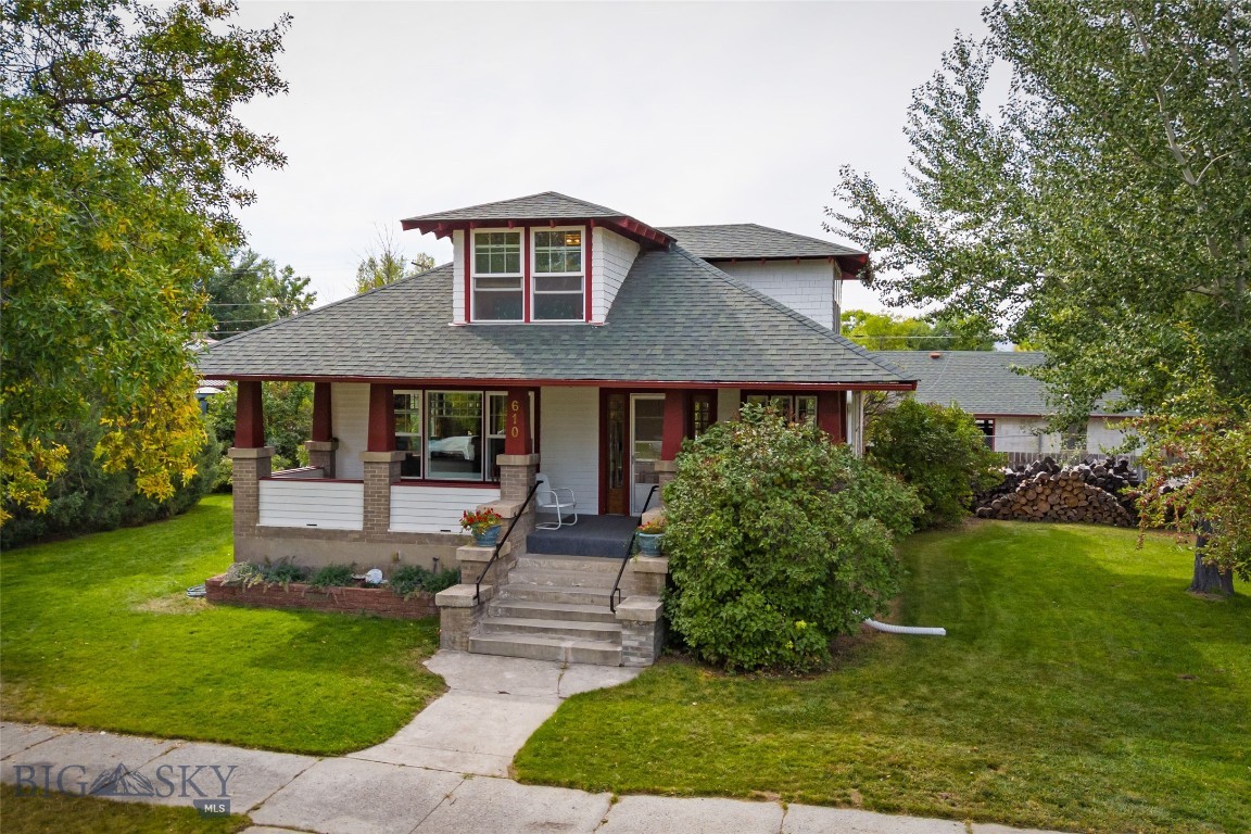 REALLY COOL OLDER CRAFTSMAN STYLE HOME BUILT IN 1916. TONS OF UPGRADES THAT MAKE THIS A REALLY COOL PLACE TO CALL HOME. THERE IS A BIG FRONT COVERED PORCH FOR BBQ AND SITTING WITH COLD DRINKS IN THE AFTERNOON SHADE. YOU COME IN THROUGH THE ENTRY THAT BRINGS YOU INTO A VERY LARGE LIVING ROOM WHERE THERE IS A REAL HEAT PRODUCING WOOD FIREPLACE. SIDE NOTE, SELLER IS LEAVING APPROXIMATELY 4 CORDS OF WOOD FOR THE NEW OWNER. YOU ARE NOW NEXT TO A BIG DINING ROOM WITH A NOOK AND THE KITCHEN. THERE IS SOME BEAUTIFUL BUILT IN CABINETS. DOWN THE HALL IS THE GENEROUS MASTER BEDROOM WITH FULL BATH WITH TUB.THERE IS A VERY GENEROUS MASTER CLOSET ALSO. NOW TAKE THE STAIRS UP AND YOU WILL FIND TWO MORE NICE SIZE BEDROOMS AND A FULL BATH WITH SHOWER.
NOW GO BACK DOWN AND YOU WILL FIND SOME OF THE OLDER WINDOWS PRESERVED AND THREE VERY BEAUTIFIL CHANDELIERS.
NOW GO THROUGHT THE MUDROOM ATTACHED TO THE KITCHEN AND GO OUT BACK WHERE YOU WILL FIND A BIG CONCRETE PATIO ATTACHED TO A DOG RUN WITH TWO HEATED DOG HOUSES. THE DOG RUN HAS LAWN AND HAS A CHAIN LINKED FENCE. THERE ARE LOTS OF TREES AND GRASS AND THERE IS A SANDPOINT WELL THAT IS 17 FEET DEEP AND IS RUN BY A 2.5 HP PUMP THAT WILL RUN FOUR HOSES AND IS VERY COST EFFICIENT. THERE IS A TWO CAR GARAGE THAT IS INSULATED AND FINISHED WITH OVERHEAD STORAGE. THERE ARE TWO 9 X 7 INSULATED GARAGE DOORS WITH OPENERS AND IT IS 24 X 26 (624 SF). THERE IS AN ATTACHED SHOP WITH FULL BATH AND IT IS ALSO FINISHED. IT IS 18 X 26 OR (468 SF). THERE IS ROOM TO PARK YOUR TRAVEL TRAILER OR BOAT BY THE BACK ALLEY. NOW THERE IS A BIG COVERED STAIR ENTRANCE THAT HAS A HEAVY WEIGHT TO HELP OPEN AND HOLD OPEN WHILE YOU USE IT TO GET TO THE BASEMANT. THERE IS A LOCKED DOOR THAT WILL GET YOU INTO THE UNFINISHED BASEMENT. THE BASEMEENT IS WHERE BRADLEY WHITE 43-GAL HOT WATER IS AT, AS WELL AS THE NEWER SLANT FIN WATER BOILER THAT RUNS THE HEAT REGISTERS.
BUYER TO CONTACT THE CITY OF THREE FORKS TO FIND OUT STATUS OF FLOOD PLAIN.
THIS BASEMENT WILL BE GREAT FOR THE KIDS, THE OUTDOORS MAN, THE QUILTER, WOOD SHOP, YOU NAME IT. IT ALSO HAS A COLD STORAGE ROOM FOR THE GARDINER.
THE LOCATION IS NEAR THE PARK WHERE THERE IS A TENNIS COURT, SUMMER SWIMMING POOL AND PLENTY OF PICNIC OR PLAY AREA. THE GOLF COURCE IS ABOUT 6 BLOCKS AWAY.
THE SCHOOLS AND CHURCHS ARE IN WALKING DISTANCE.THE GROCERY STORE IS VERY CLOSE AND THERE ARE SOME VERY FINE RESTAURANTS CLOSE BY. THIS IS A VERY NIC PLACE AND THERE ARE NOT MANY OF THESE.