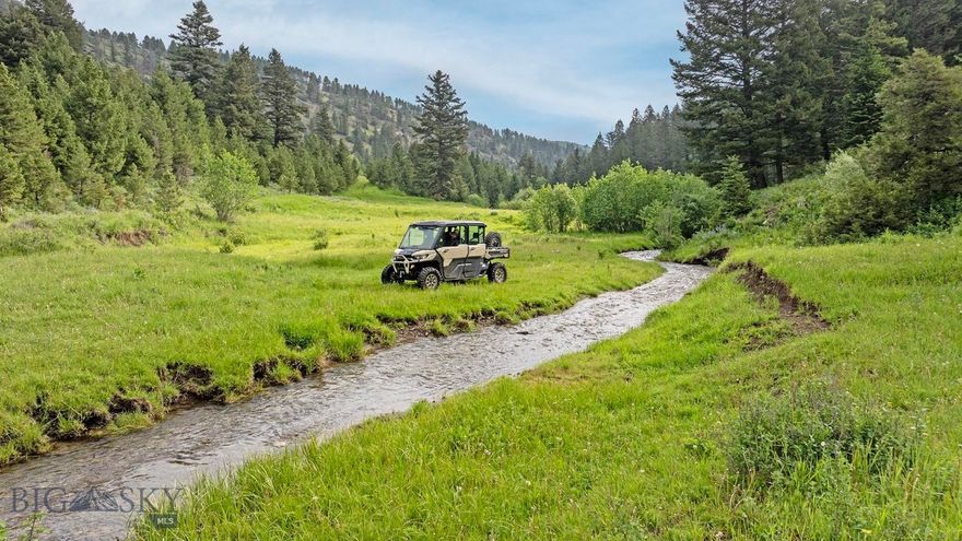 Welcome to Bangtail Creek Ranch, where your dream recreation retreat awaits in the heart of the Bangtail Mountains of Montana. This property comprises 1,301± deeded acres of pristine land contiguous to thousands of acres of Gallatin National Forest, conveniently located near Livingston, Bozeman, the Yellowstone River, Yellowstone National Park, and Big Sky. Bangtail Creek Ranch boasts magnificent views in every direction of the Crazy Mountains, Bangtail Ridge, and the Chief Mountain plateau, with magnificent south/southwest views. Elk, deer, moose, black bear, and other wildlife roam through the sage-filled property. Bangtail Creek Ranch is improved and ready to build with newly constructed roads and electricity. This is the ideal location to build your dream home in Montana, as you can enjoy the seclusion of your private property with the benefit and convenience of nearby amenities. Bridger Bowl Ski Area and Big Sky Resort are a short drive. This unique property presents a rare opportunity to live in one of the most desirable areas of Montana.
