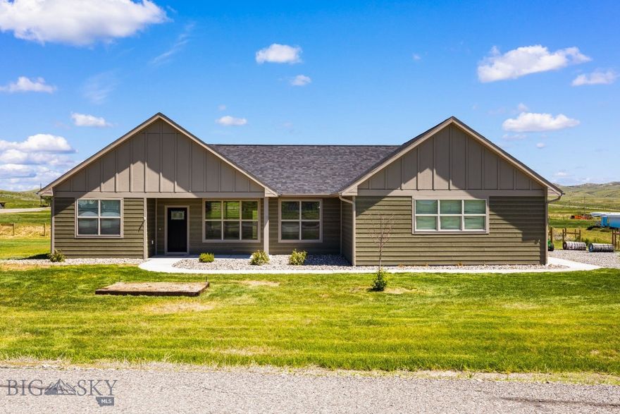 This beautifully maintained 3-bedroom, 2-bathroom home sits on just over an acre, offering the perfect blend of space, comfort, and charm.

Step inside to find a bright and open floor plan featuring a spacious living area, a well-appointed kitchen with plenty of counter space and storage, and a cozy dining area ideal for gatherings. The primary suite boasts a private bathroom and ample closet space, while two additional bedrooms and a second full bath offer flexibility for family, guests, or a home office.

Enjoy the outdoors from your covered patio or take in the views from your expansive yard – perfect for gardening, entertaining, or simply relaxing under the Big Sky. The attached 2-car garage provides convenience and extra storage.

Located just minutes from the heart of Three Forks, you'll enjoy easy access to local shops, schools, and recreation while still being outside of town. With its spacious lot and welcoming community, this gem is ready to welcome you​​‌​​​​‌​‌​​​​‌​​‌​​​​‌‌ home!