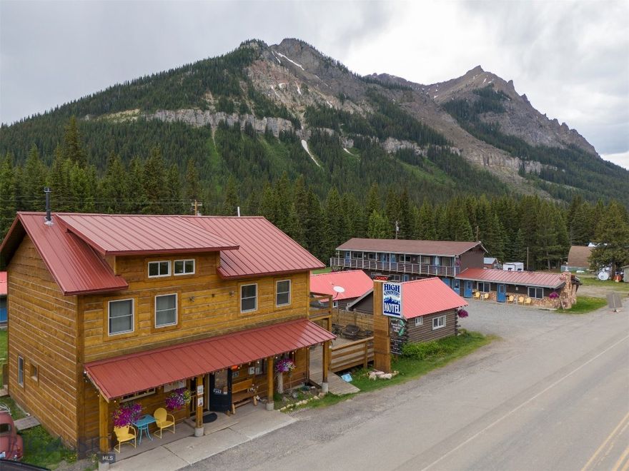 High Country Motel in the heart of Cooke City Montana and 4 miles from Yellowstone National Park. Owner pride is apparent in this well-kept and updated property with a stellar reputation, open year around. Property includes 4 cabins, 9 guest rooms, 2 guest suites, office and grocery & gift shop, 2-bedroom living quarters above the office.