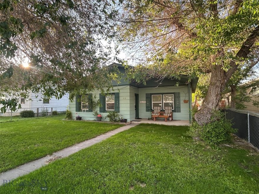 Looking for a starter home or investment property near UM Western? This 2 bedroom 1 bath, also has a smaller room that could be a bedroom or an office. The kitchen includes a gas stove and the refrigerator and dishwasher are both 5 years old. There is a wood stove in the living area which helps keep utility costs low, as does the gas furnace. The roof is 5 years old and the interior plus trim were painted in 2000.  The front porch and back porch provide nice outdoor spaces, while the property is completely fenced for your kids or dogs. The detached oversized garage has a room that has many possibilities - small shop, crafts, reloading, storage, etc. There is a parking area next to the garage for all your vehicle, boat, small RV etc. Conveniently located in East Dillon, it is close to the schools and downtown Dillon. Call for a showing today!