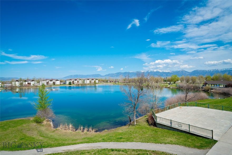 Have You Dreamed Of Living On Waterfront Property For An Affordable Price? 
This Is The Perfect Lock & Leave Property For You!
Live Right on River Rock Pond in this Beautifully Updated Top-Floor Condo Offering Comfort, Convenience & Stunning Montana Scenery. Welcome to 129 Village Drive, Suite 301B, a Light-Filled 1-Bedroom, 1-Bath Residence with Exceptional Views of River Rock Pond & the Bridger Mountain Range from the Bedroom, Main Living Area & Private Balcony. Whether Enjoying Morning Coffee or Unwinding at the End of the Day, the Peaceful Waterfront Setting & Expansive Views Create a Truly Special Backdrop.
This 760+/-sq ft Condo Has Been Thoughtfully Refreshed with New Flooring, Fresh Interior Paint & Added Bedroom Cabinetry for Enhanced Storage & Function. North-Facing Windows Provide a Plethora of Natural Light, Creating a Clean & Airy Atmosphere Throughout. The Floor Plan is Both Comfortable & Efficient, With Convenient In-Unit Laundry, Forced Air Heat, & Central Air for Year-Round Ease.
Significant Exterior Improvements Include New Siding & Roof. The Commercial-Sized Elevator Makes Access to this Third-Floor Unit Simple & Convenient. Pets & Long-Term Rentals are Allowed, Adding Flexibility for Both Owner-Occupants & Investors. Short-Term Rentals Are Not Permitted.
The HOA is Professionally Managed & Dues Help Simplify Ownership by Covering Water, Sewer, Utilities, Garbage, Lawn Care, Snow Removal & Master Insurance. Ample Open Parking is Available for Residents & Guests a like. River Rock Residents Also Enjoy Walking Trails, the Scenic Pond Environment & Close Proximity to Local Amenities Including Bozeman Yellowstone International Airport.
Full-Time Residence? Easy Lock-And-Leave Second Home? Investment Property? With So Many Possibilities, This Move-In-Ready Condo Offers the Perfect Blend of Waterfront Living, Mountain Views & Convenient Access to Everything Belgrade & Bozeman Have to Offer.
