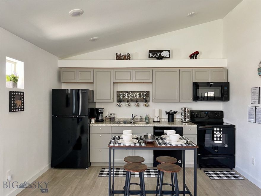 Welcome to your picture-perfect escape in the heart of Livingston, Montana! This charming 2-bedroom, 1-bath end unit condo is move-in ready and packed with thoughtful features for effortless living.

Tucked into a peaceful neighborhood just minutes from downtown Livingston, this single-level retreat offers cozy comfort surrounded by stunning natural beauty. The open floor plan and vaulted ceilings create a bright, airy feel, while recent upgrades—like a brand-new LiftMaster for the detached 1-car garage and a new washer and dryer—add modern convenience.

Enjoy the ease of your own private entrance, off-street parking, and top-tier security with digital keypads and two Ring doorbells at each entry. Step outside to soak in breathtaking mountain views, and know that adventure is never far—Yellowstone National Park is just over an hour away, with Bozeman a quick 30-minute drive.

Whether you're seeking a weekend getaway, a low-maintenance primary home, or an affordable foothold in Montana’s beauty, this condo delivers it all. Don’t miss your chance—schedule a tour today and fall in love with this cozy Livingston gem.