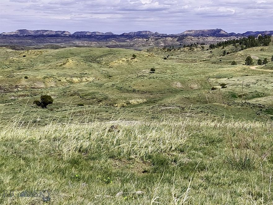 40 remote acres far from the city lights looking for a new owner. Located southeast of Miles City on the edge of the “Pine Hills” area, this is an area of rolling hills of grassland and sagebrush with clusters of Ponderosa Pine trees on some of the higher points.  It is beautifully secluded about 20 miles from town with only a few neighbors.  Power lines are along the southern boundary. This land offers many options to create a quite, private and secluded retreat or home. It has a great build site on a ridge where one can watch sunrises and sunsets with 360 degree vistas, offering you expansive views of the surrounding pine hills and grassy hills. Access is via a private road and may require a 4X4 at times. Several neighbors do live here year-round and work together to keep roads open.  The SW corner of the 40 acres is 25 feet off of Davis road (see photos).  Because of this, access is not guaranteed by the title company.