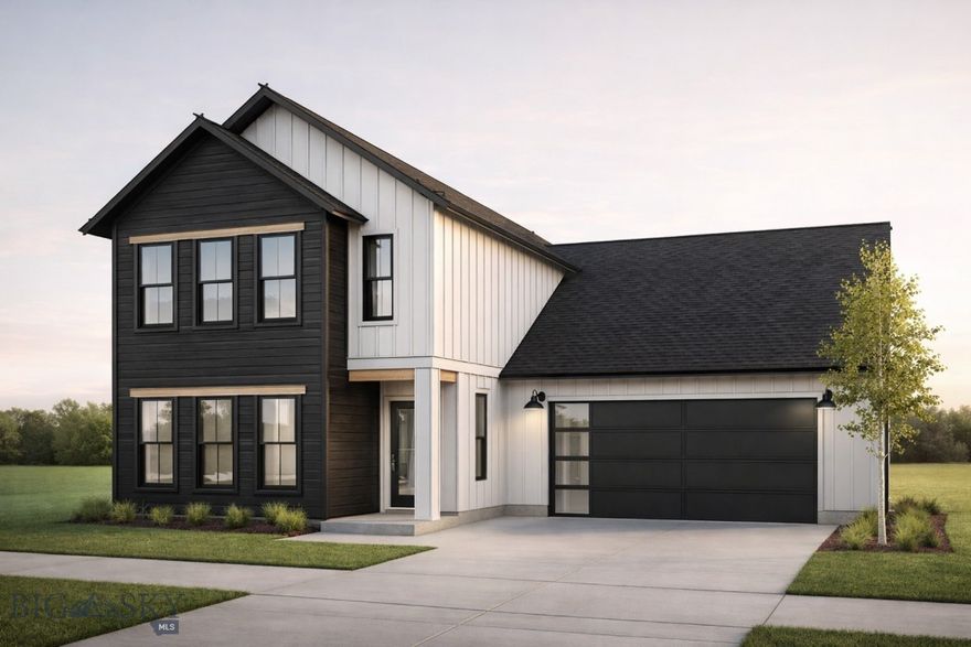 AVAILABLE FOR PRE-SALE! Incredible new construction home in Gallatin Meadows offering a thoughtfully designed two-story layout, inviting living spaces, and quality finishes throughout. The main level features an open kitchen, dining, and living area centered around a gas fireplace, creating a warm and comfortable setting for everyday living and entertaining. The kitchen includes a spacious island, quartz countertops, ample cabinetry, and a walk-in pantry. A main-level powder bathroom and a functional mudroom add convenience and practicality to the design. Upstairs, the home features a primary suite with en suite bathroom and a walk-in closet, along with two additional bedrooms, a full bathroom, and a bonus room that could also function as a fourth bedroom, home office, or additional living space. The layout offers flexibility to accommodate a variety of lifestyle needs. Gallatin Meadows is a growing community known for its mountain views and convenient access to the outdoor lifestyle that defines the Gallatin Valley. The location offers close proximity to Bozeman Yellowstone International Airport, Big Sky, and all that Bozeman has to offer, with easy access to hiking, skiing, fishing, and year-round recreation. Enjoy great views and a setting that blends everyday convenience with Montana’s outdoor beauty. A well-appointed new build in a desirable location, offering comfort, function, and access to everything that makes Bozeman so special.