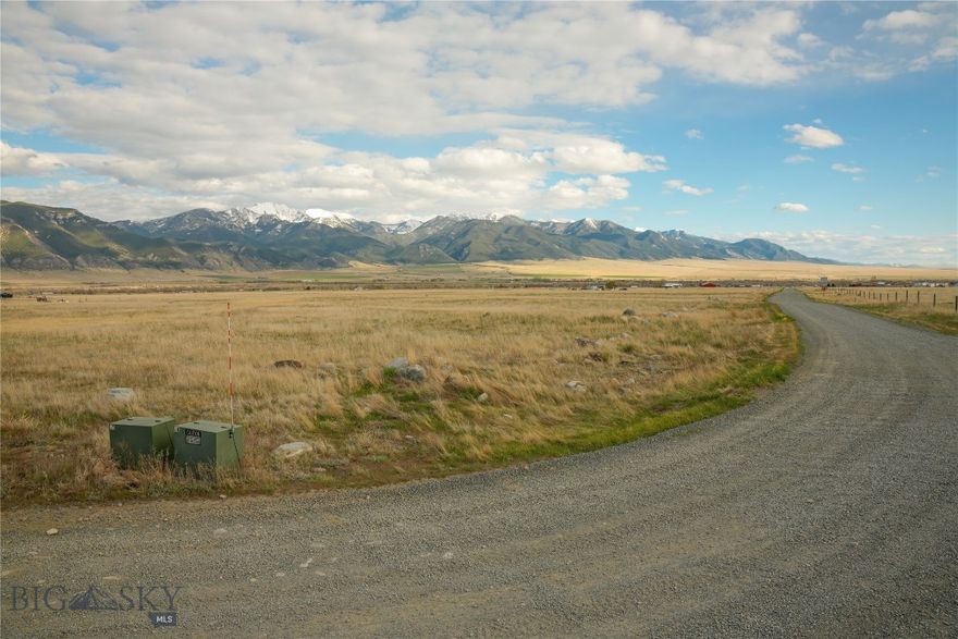 Big, Beautiful, Blue Skies and a large acreage to start your dreams on! Electricity is at the road.  Take a look at this level and easily accessible acreage on Jack Rabbit Lane! Approximately 10 miles to the little town of Whitehall, MT known for a great yearly rodeo. Whitehall is nestled between three major cities of Bozeman, Helena and Butte with major airports. There are five ski resorts, and seven rivers close by. The Highland Mountain Ranges and the Tobacco Root Mountains surround the valley.