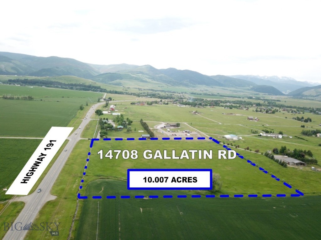 Opportunity to purchase 10.007 acres ideal for commercial or mixed-use opportunities. Excellent high-impact visibility with over 600 feet of frontage on Highway 191(~ 15,000 vehicles per day) — prime exposure for development and signage. The area has beautiful views, is positioned for growth, easily accessible, and provides the ideal foundation for your next commercial project. Conveniently located just minutes from Four Corners, Bozeman(14 miles) and Big Sky(29 miles).