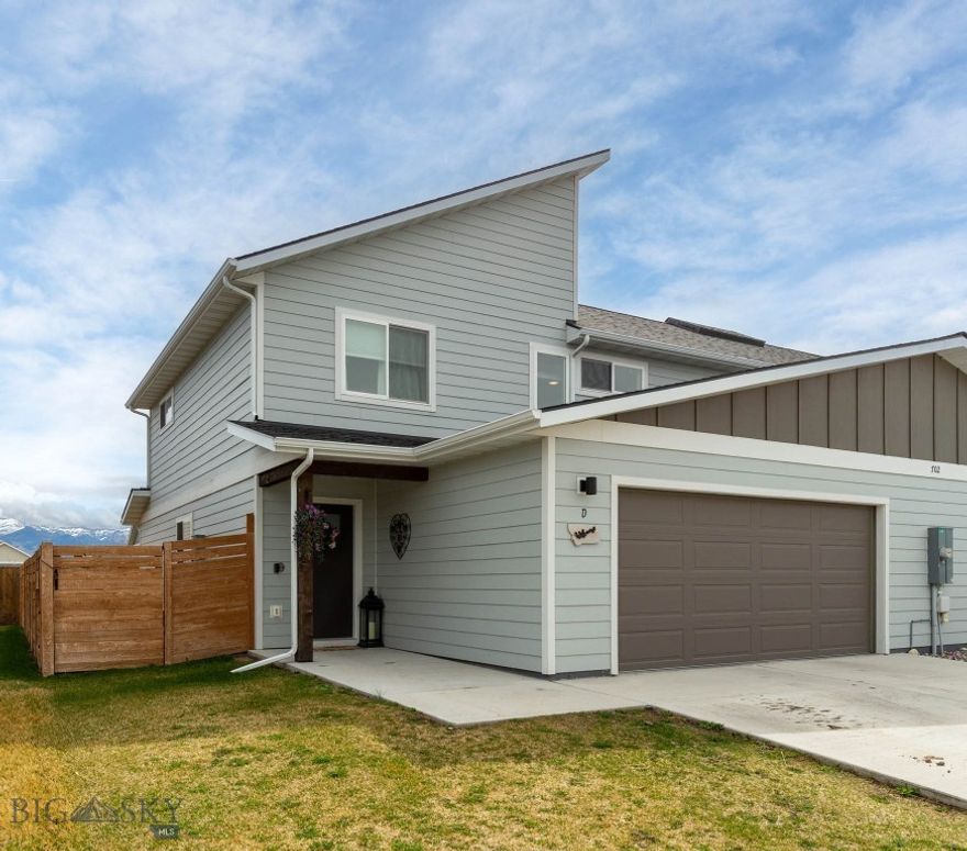 Welcome to this well-maintained, modern townhome with a functional layout and thoughtful custom updates throughout. Built just five years ago, the home has been carefully cared for and improved in ways that add both style and everyday convenience. Upstairs, the 3-bedroom, 2.5-bath floor plan includes custom built-in closet shelving and cubbies designed to keep everything organized and easy to access. On the main level, the laundry room features a custom herringbone tile wall that adds a simple design detail to a practical space. The owners have also expanded the concrete patio to nearly double its original size, creating more usable outdoor space for relaxing or entertaining. Inside, a custom concrete-surround fireplace provides a clean, modern focal point and a comfortable place to gather during colder months. Located in a convenient area, this home offers quick access to schools, shopping, and the airport, making day-to-day living easy and efficient.Contact your favorite Realtor to schedule a showing.