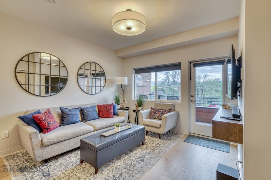 Located just a block from Main Street in one of Bozeman’s most walkable neighborhoods, this 1-bedroom, 1-bath condo puts you right in the middle of it all. Midtown, MSU, and a wide range of local coffee shops, restaurants, breweries, music venues, and galleries are all within easy reach. The unit is bright and comfortable, with clean modern finishes, an open layout, and a private balcony facing the southern mountains. Natural light fills the space, creating a warm and welcoming atmosphere. It’s designed for low maintenance living, with secure building access, dedicated off-street parking, and a layout that works well as a full-time home, weekend getaway, or convenient lock and leave. In addition to everything Bozeman offers in town, you’re just minutes from endless outdoor recreation. Hiking trails, ski areas, and world-class fly fishing are all nearby, making it easy to enjoy the best of Montana’s landscapes and lifestyle. This condo brings together urban energy, outdoor access, and everyday ease in one central location—offering a low-maintenance retreat with true lock-and-leave convenience right in the heart of Bozeman.