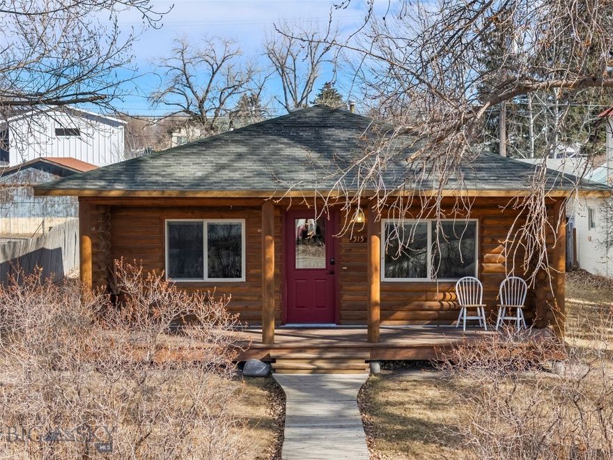 Step back in time to simpler living at this darling 3-bedroom, 1-bath log home in the heart of Three Forks! Tucked behind mature landscaping on a 6,970 sq ft lot, the wide covered front porch is the perfect spot for your morning coffee or a quiet summer evening. Inside, this 1,196 sq ft retreat has undergone a beautiful top-to-bottom refresh. Enjoy a crisp, clean feel with freshly painted walls and cabinetry that perfectly complement the rustic log exterior. Upgrades include brand-new flooring throughout (with cozy new carpet in all bedrooms), several new windows for beautiful natural light, and a new range, dishwasher, washer, and dryer. It’s a truly turn-key blend of Montana heritage and modern comfort, just minutes from the Headwaters and an easy drive to Bozeman. Come sit on the porch and stay awhile!
