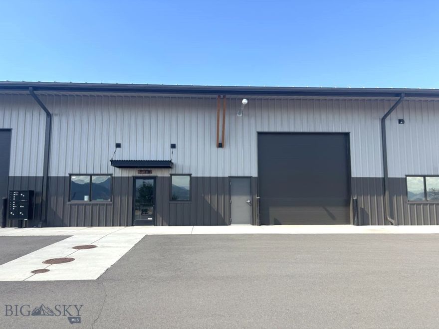 Jack Long Industrial Park offers a premier 6,000 SF industrial lease opportunity.  This property provides excellent tenant visibility with signage opportunities on the building and is strategically located just minutes from Missoula International Airport, with convenient access to I-90. Designed to accommodate 18-wheelers, the property supports efficient logistics for industrial, distribution and manufacturing commercial operations. 
Suite 2 is configured with electric doors (14x16) and man doors for flexible access. The space is customizable build outs, offering options for tenant improvements, depending on user needs. 
Its proximity to essential services and key trade hubs further enhances its appeal for businesses looking to establish or expand in the Missoula market.
Additional amenities include ample parking and storage, professional landscaping, and available yard space to support various operational requirements.