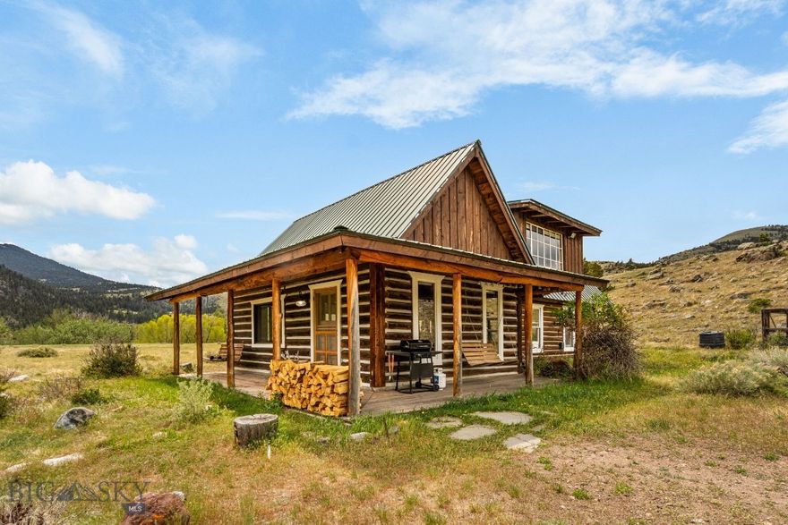 Montana’s Paradise Valley is the heart of Yellowstone Country, and tucked inconspicuously between Emigrant and Gardiner, sits the spectacular Tom Miner Basin. Welcome to the Tom Miner Creek Retreat, at 9 Grizzly Meadow Road, consisting of twenty acres with frontage along the banks of Tom Miner Creek. This pastoral retreat—with three separate cabin residences, a creek-side hideaway cabin & gazebo, mature cottonwood trees, and irrigation rights—sits on the steps of the Yellowstone wilderness. The property transitions from the lush riparian creek bottom with mature cottonwood trees and open meadows, where two cabins are located, to a stunning high desert meadow, where the main cabin is situated, perched on a promontory overlooking the Yellowstone River Valley and the high peaks of the Absaroka Mountains. The property provides unrivaled access to all the recreation the Greater Yellowstone area has to offer. Just moments from the Retreat is access to the Yellowstone River and the National Forest. Herds of elk frequent the property and provide an incredible backdrop for a morning cup of coffee. The next fortunate owner will experience the best of western living at Tom Miner Creek Retreat in a peaceful setting in one of Southwest Montana’s most sought-after locations—all within a comfortable drive of Bozeman, Livingston, and Yellowstone National Park.