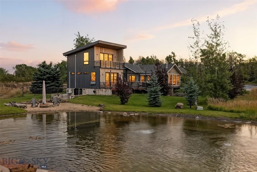RARE FIND!  NO COVENANTS, NO HOA AND NO ZONING!  Set on 5 private acres at 9000 S 19th Ave, this remarkable 6380 sq ft estate offers a rare combination of natural serenity, expansive living, and exceptional versatility, all just 10 minutes from downtown Bozeman. Nestled near Hyalite Lake, the Gallatin National Forest, and miles of scenic trails, the property is surrounded by Montana’s most inspiring landscapes and outdoor recreation.

The main residence features 3 spacious bedrooms and 3.5 baths, thoughtfully designed to embrace comfort, natural light, and breathtaking mountain views from nearly every vantage point. The home is perfectly positioned to overlook a beautifully landscaped, well-fed pond complete with a waterfall feature and sandy beach, creating a peaceful centerpiece that enhances the sense of tranquility throughout the property.  

Adding tremendous value and flexibility, the lower level includes a full two-bedroom apartment with a private entrance, ideal for extended family, guests, or long-term rental opportunities. A separate and stunning 1,200 sq ft ADU, currently operating as a successful Airbnb, further elevates the property’s strong passive income potential.

For those seeking space to create, work, or play, the property boasts an impressive 5,000 sq ft heated shop with a 15’ x 1,000’ lean-to, featuring a pickleball court and countless additional amenities—perfect for recreation, storage, or business use.

Centrally located between Big Sky Resort and Bridger Bowl, and within close proximity to world-class skiing, fishing, hiking, biking, and public lands, this estate offers unmatched access to everything Gallatin County has to offer—while maintaining a profound sense of privacy and calm.

This is a true Montana sanctuary—a peaceful retreat, income-producing opportunity, and lifestyle property all in one.  What about a corporate retreat?  This property checks off all the boxes!  You truly have to see it to fully understand the possibilities!

Crossposted as commercial also.  No Zoning per the county, however, County Sanitation may have additional requirements for commercial. See mls 408397