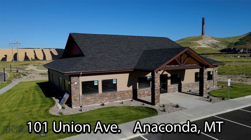 This newly constructed building offers 1,550 sq ft of commercial space for lease in Anaconda and offers an excellent opportunity for businesses looking to establish themselves or expand their existing business in a growing and revitalizing community. The interior is unfinished, providing a blank canvas to design the space to fit your specific needs—whether for a professional office, medical practice, retail shop, restaurant, or other commercial use.
The building features modern, energy-efficient construction and is located just off Anaconda’s main thoroughfare, offering high visibility and convenient access. Ample parking is available for both customers and employees. Situated in a redeveloping area, the property benefits from ongoing environmental cleanup and economic revitalization efforts that are transforming the historic mining district and creating exciting opportunities for new businesses.
This space provides a flexible and affordable foundation for your next commercial venture.