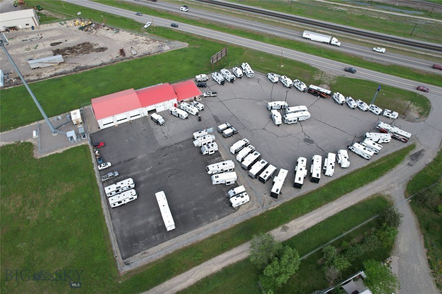 Opportunity knocks! Amazing Interstate 90 exposure from this turn-key commercial property.  Service bays, offices, paved lot, and secure fence and outdoor lighting is ready for your next new venture or growing business.  5000 square foot shop and over 1200 square feet of office and retail space all situated on 2.24 Acres.  Located just west of the Zoo Drive/ I-90 exit west of Billings.  Call today for your private showing.