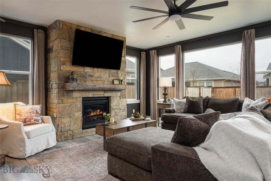 Your moody dreams are alive and well at 1704 Wyatt Earp Court!  This home has been blessed by a designer's touch.  Floor to ceiling stone fireplace with rustic mantel, wainscoting, high ceilings, and upgraded trim are just a few of the perks.  All kitchen appliances were recently replaced and there is a new washer and dryer as well!  Floorplan flows effortlessly and is perfect for entertaining.  Spacious kitchen features a large island bar that is perfect for a quick bite to eat or enjoying a glass of wine with the chef during dinner prep.  The walk-in pantry has plenty of room for your Costco haul and then some.  At 3121 sq ft, everybody can spread out and enjoy their own space.  The 4th bedroom upstairs has it's own full bath and could easily be used as a playroom, media room, or teen hangout area.  In the back, a custom sauna awaits for easing away the stress of the day  Garage features extra bump out area, perfect for exercise equipment or project space.  The backyard is definitely big enough for friends enjoying a game of cornhole or simply throwing the football around.  This home truly has it all.