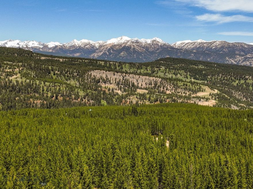 This sprawling 39 acre parcel has jaw dropping views of the Spanish Peaks and the Gallatin Range, and adjoins thousands of acres of US Forest Land where you can hike, ride snowmobiles, 4 wheelers, RZRs, horses, and mountain bikes utilizing the neighborhood's direct access trail. The land has an abundant variety of trees, a seasonal stream providing that tranquil sound of running water, and diverse wildlife including elk, moose, bears, and foxes. The property has multiple build sites to choose from and has the geotechnical work already completed. Located just 20 minutes to Big Sky’s Town center, you can savor your privacy, and still have convenient access to restaurants, shops, grocery stores, hospital and much more. Enjoy the thrill of skiing over 5,800 acres of world class terrain at Big Sky Resort, only a 30 minute drive from your private 39 acres. If nature, recreation, and privacy is what you are searching for, search no more as this is the pinnacle of Big Sky property!