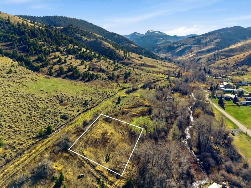 Own a piece of Pony’s past with this .275-acre offering on the original 1877 townsite plat. Three contiguous, never-developed lots rest near Willow Creek, tucked in a wooded, private setting with the soothing sound of water and rugged Tobacco Root views. It feels like a retreat yet remains walkable to the iconic Pony Bar and the heart of this storied 1860s mining town.

A versatile canvas for your vision—cabin getaway, seasonal escape, or long-term hold—this parcel blends small-town charm with easy access to recreation. Explore nearby trails, fishing, and public lands, then return to the tranquility of your own timbered nook under Montana skies.

Highlights:

0.275 acres (three original 1877-platted lots)
Wooded privacy near Willow Creek with mountain ambiance
Short stroll to the Pony Bar and historic main street
Quiet setting close to abundant outdoor recreation