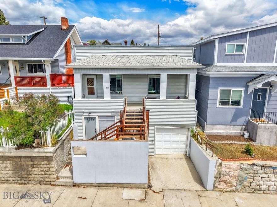 Investment opportunity in the heart of Uptown Butte! This well-situated duplex offers flexibility for owner-occupants or investors alike. The upper unit features a spacious 3-bedroom, 1-bath layout with a front porch and off-street parking in the back. The lower unit has been recently remodeled and includes 1 bedroom, 1 bath, and the added convenience of an attached garage. Located just blocks away from Montana Tech and all that Uptown has to offer, this property is ideal for student housing or long-term tenants.
